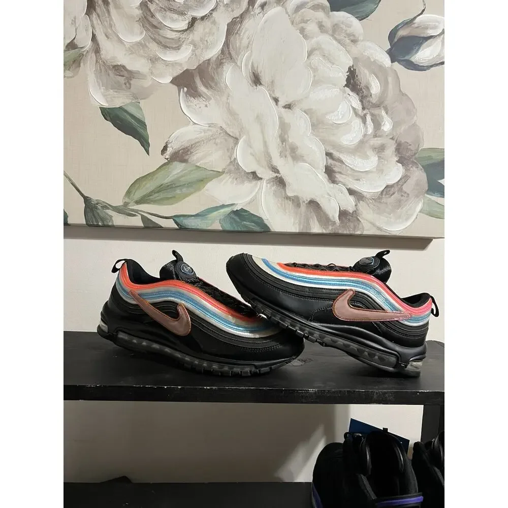 Size 11 - Nike Air Max 97 Neon Seoul CI1503-001 PRE-OWNED AUTHENTIC